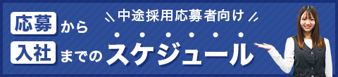 応募から入社までのスケジュール